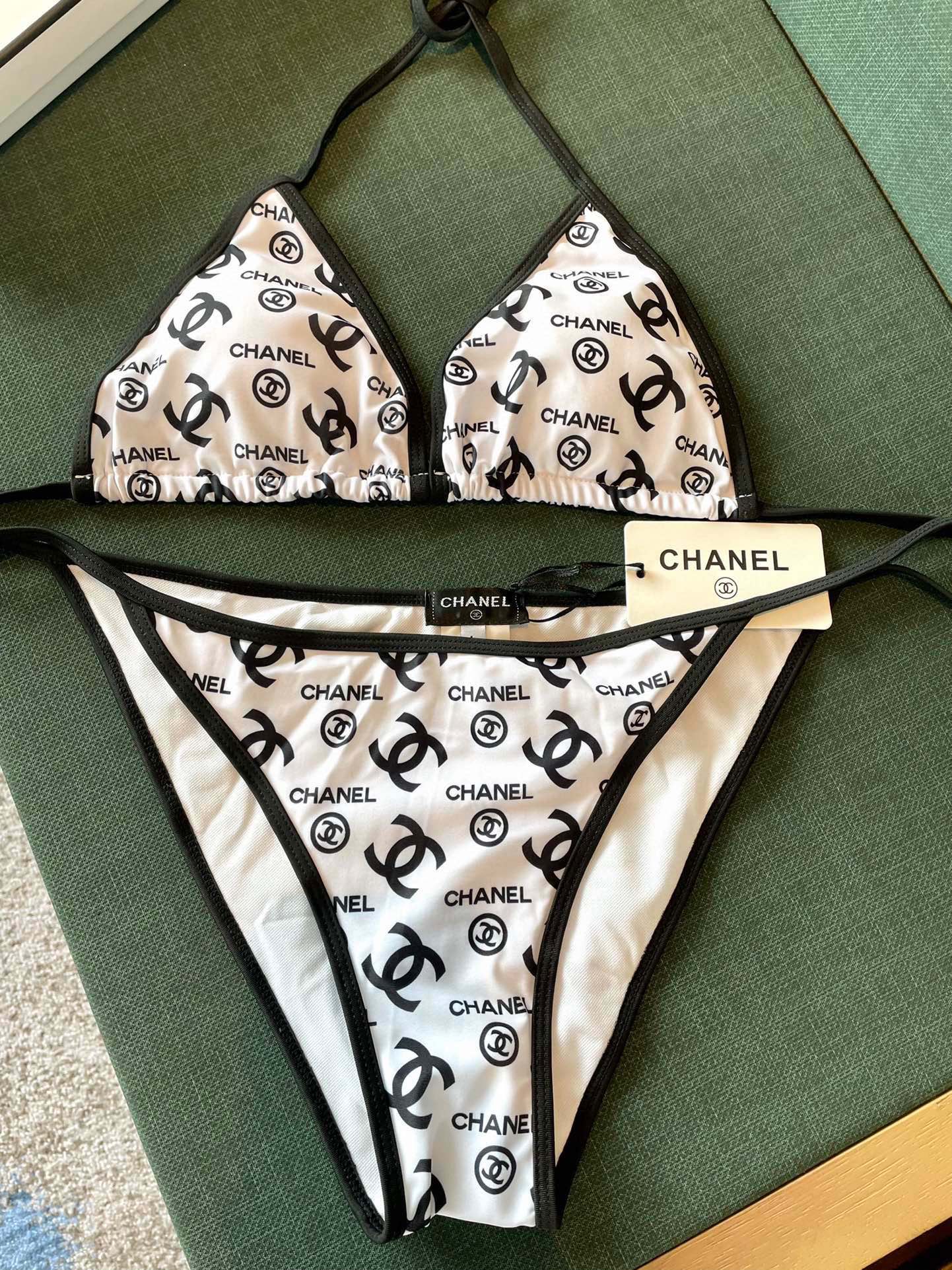 Chanel New Printed Bikini Swimsuit