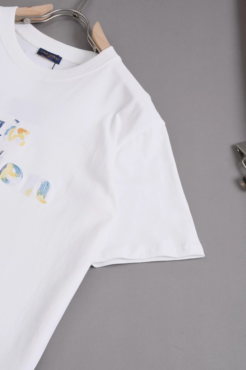 Louis Vuitton 24ss new embroidered t-shirt for spring and summer
