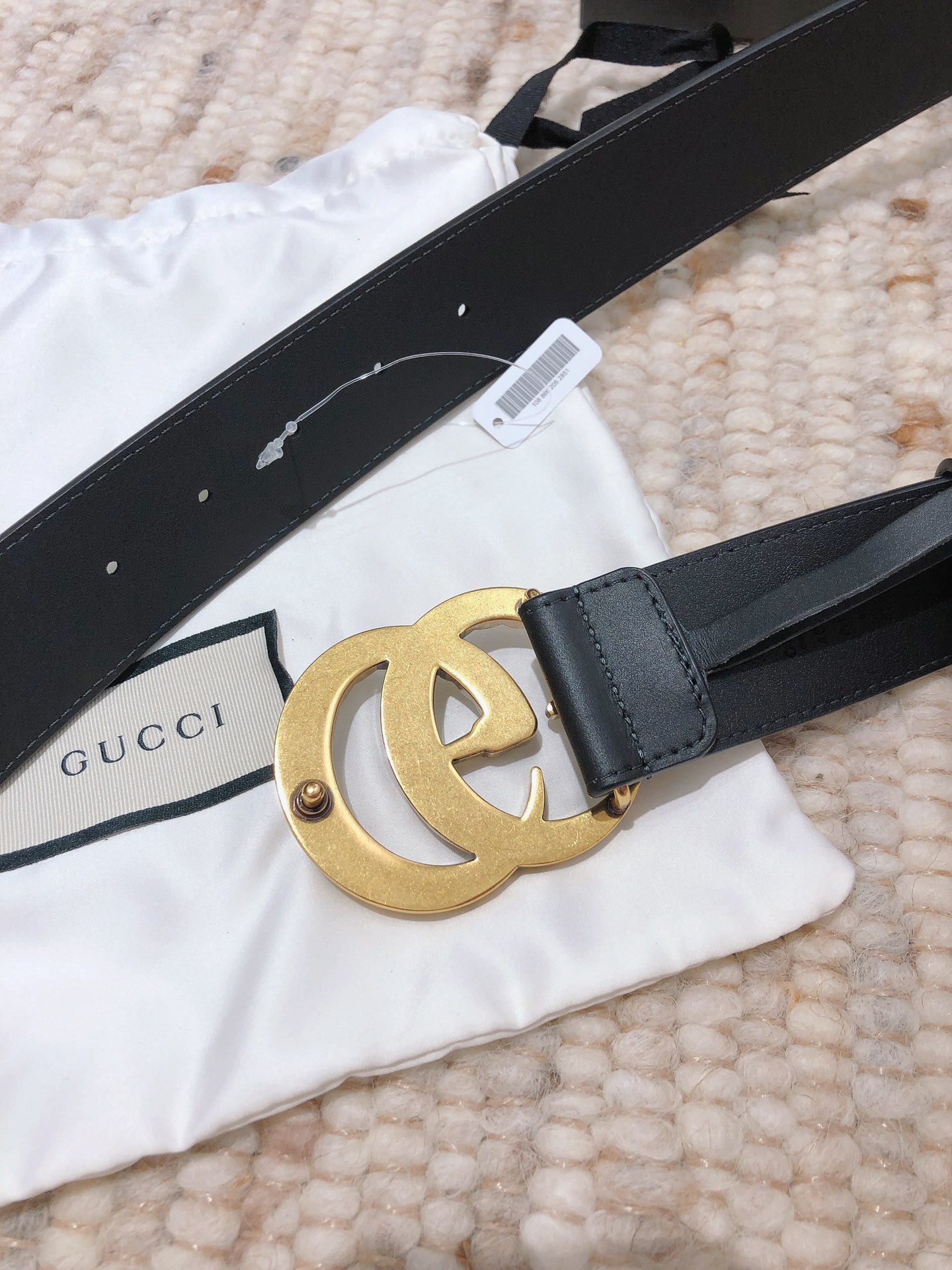 GUCCI pearl buckle imported from Italy original calfskin