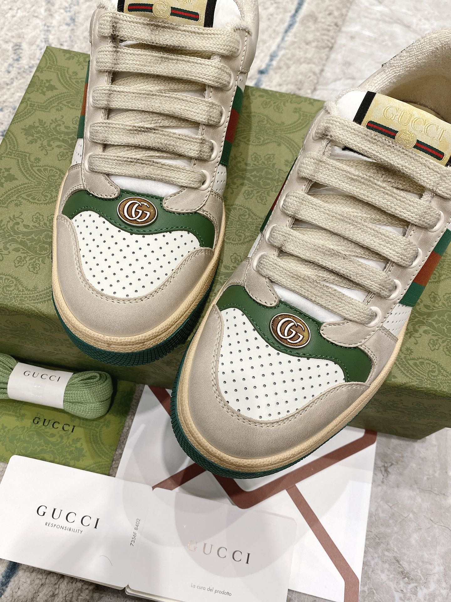 Gucci new upgraded small dirty shoes couple models