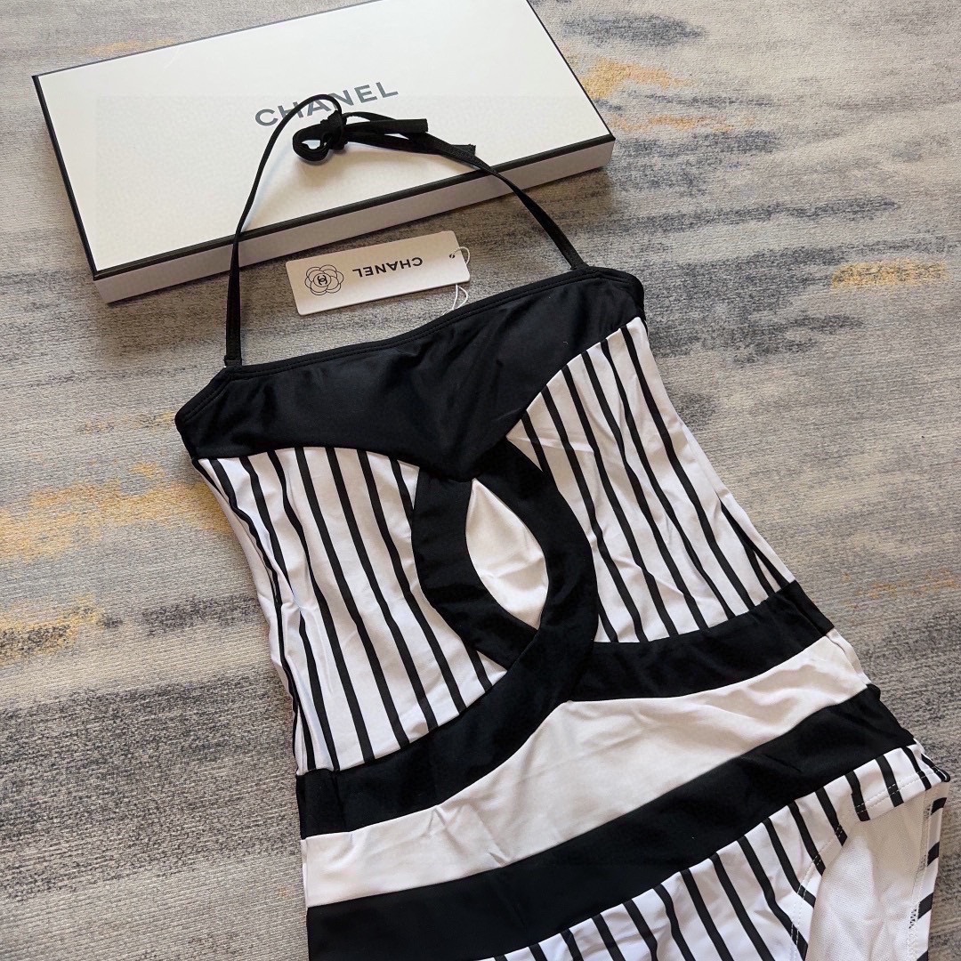 CHANEL One-piece swimming costume
