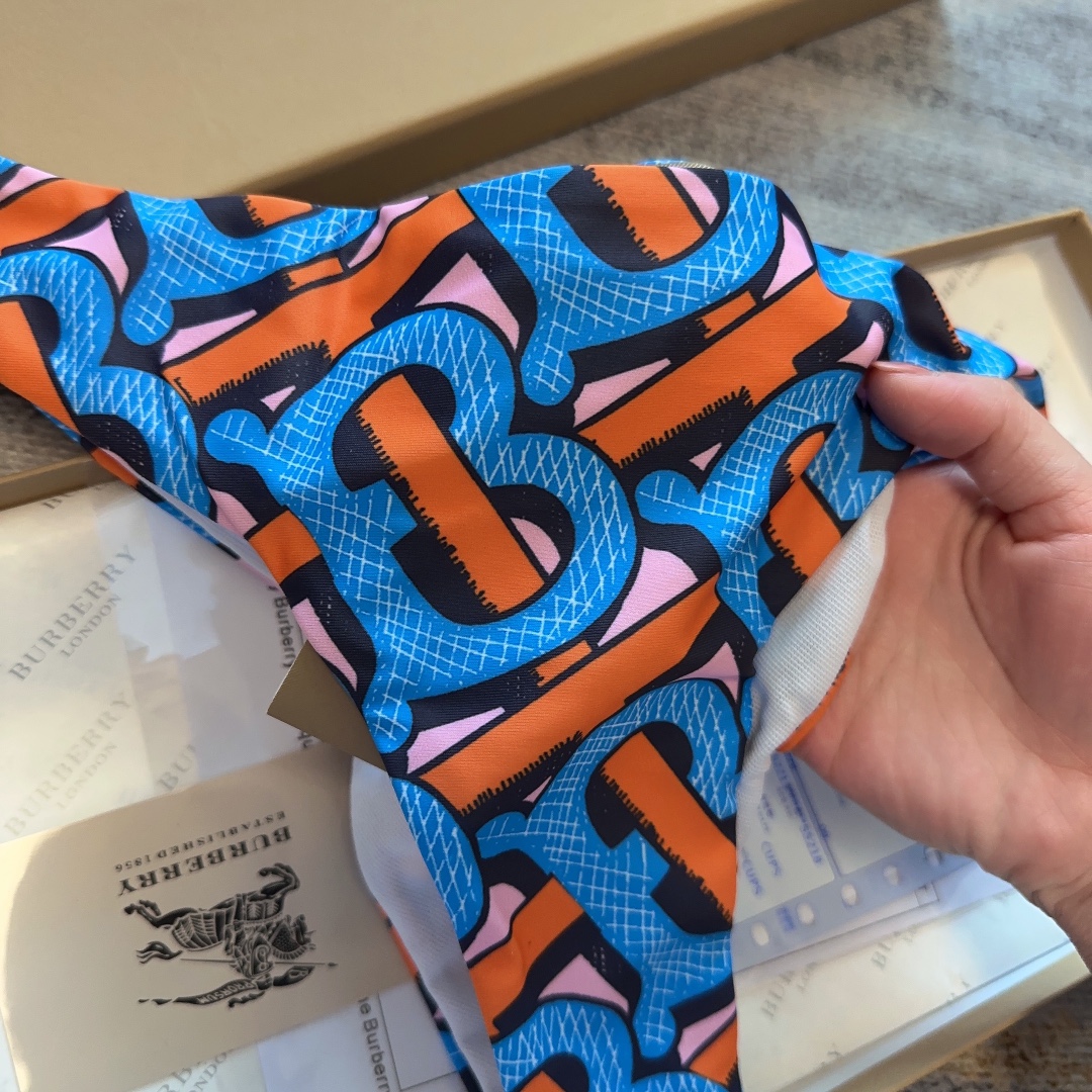 Burberry Exclusive TB Logo Print Swimsuit