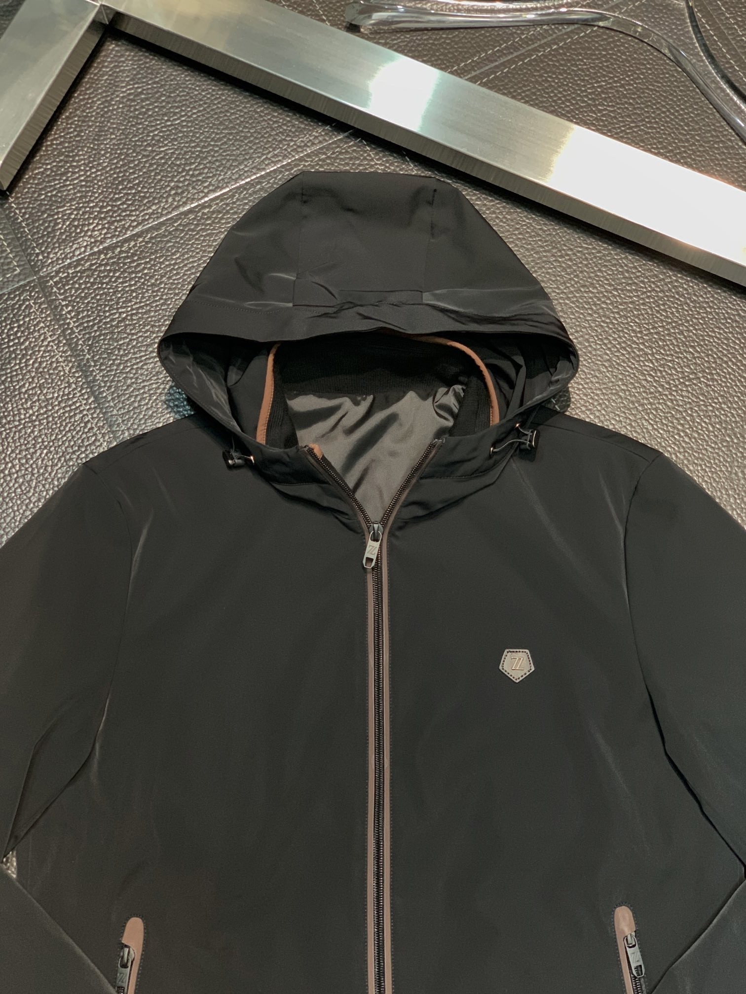 Zegna Casual hooded windbreaker