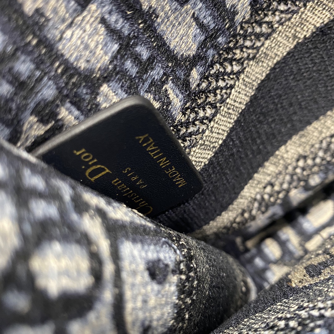 Mini Tote, classic oblique blue letters