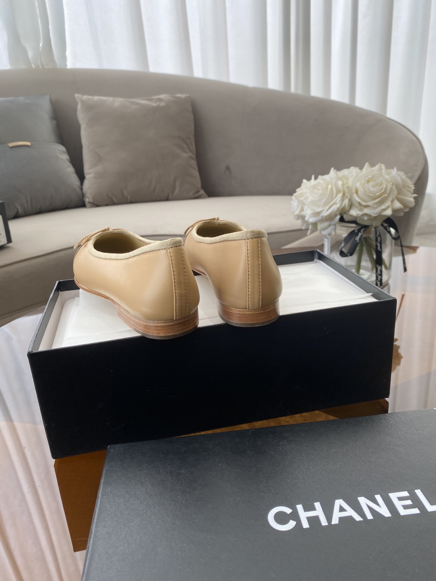CHANEL ballet shoes Imported custom leather Italy imported leather outsole