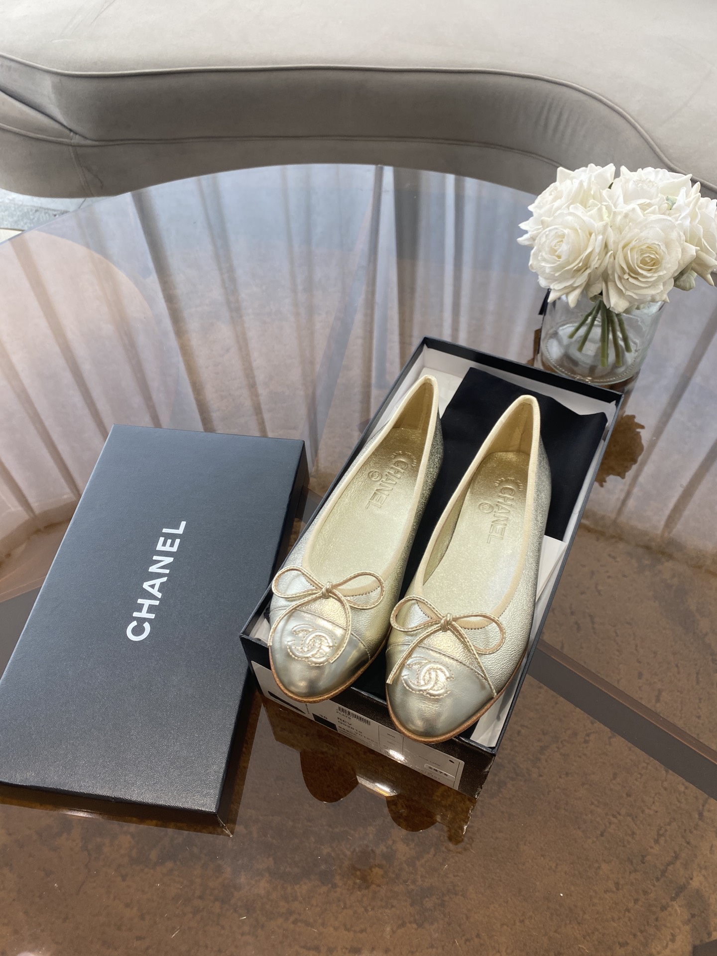 CHANEL ballet shoes Imported custom leather Italy imported leather outsole