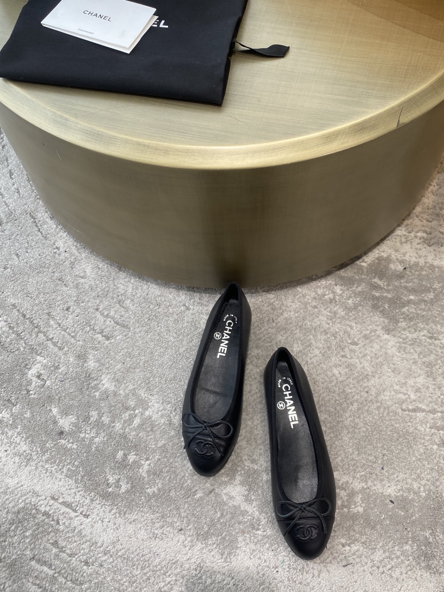 CHANEL ballet shoes Imported custom leather Italy imported leather outsole