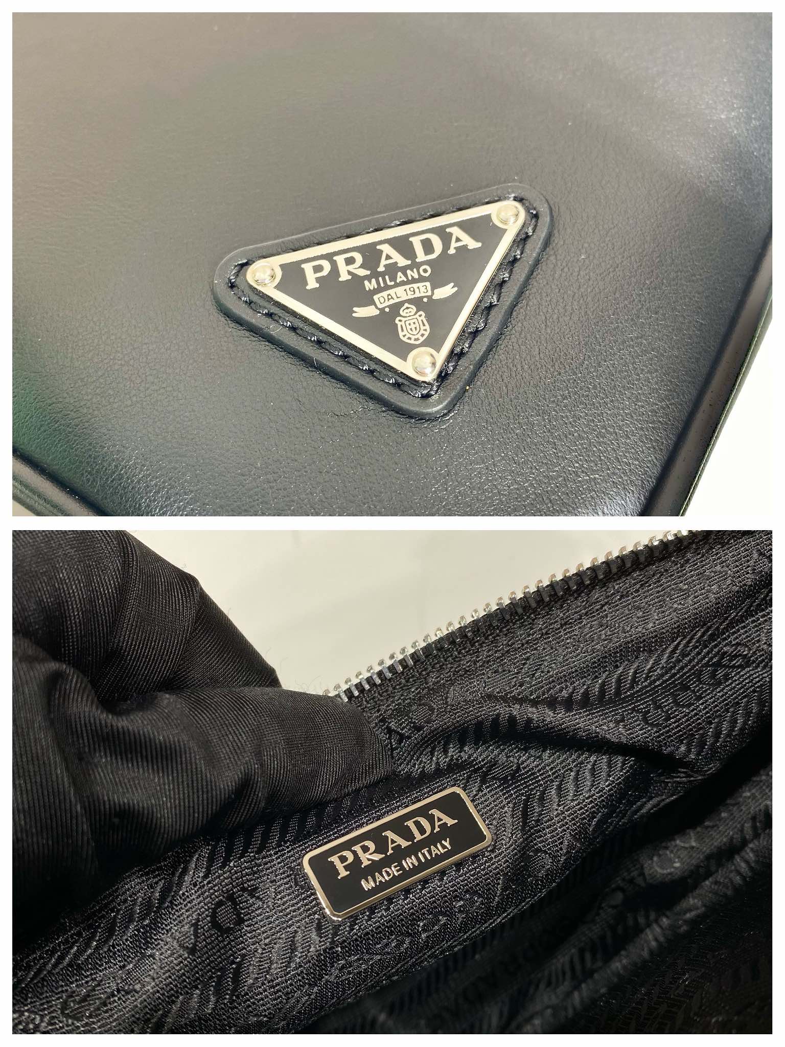 𝐏𝐑𝐀𝐃𝐀 Triangle Handbag 1NE039