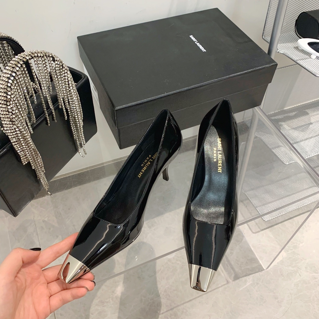 𝙎𝙖𝙞𝙣𝙩 𝙇𝙖𝙪𝙧𝙚𝙣𝙩 | 𝟐𝟎𝟐𝟐/𝐒𝐒 𝐧𝐞𝐰 YSL｜Saint Laurent Metal Toe Series Italian Leather Outsole