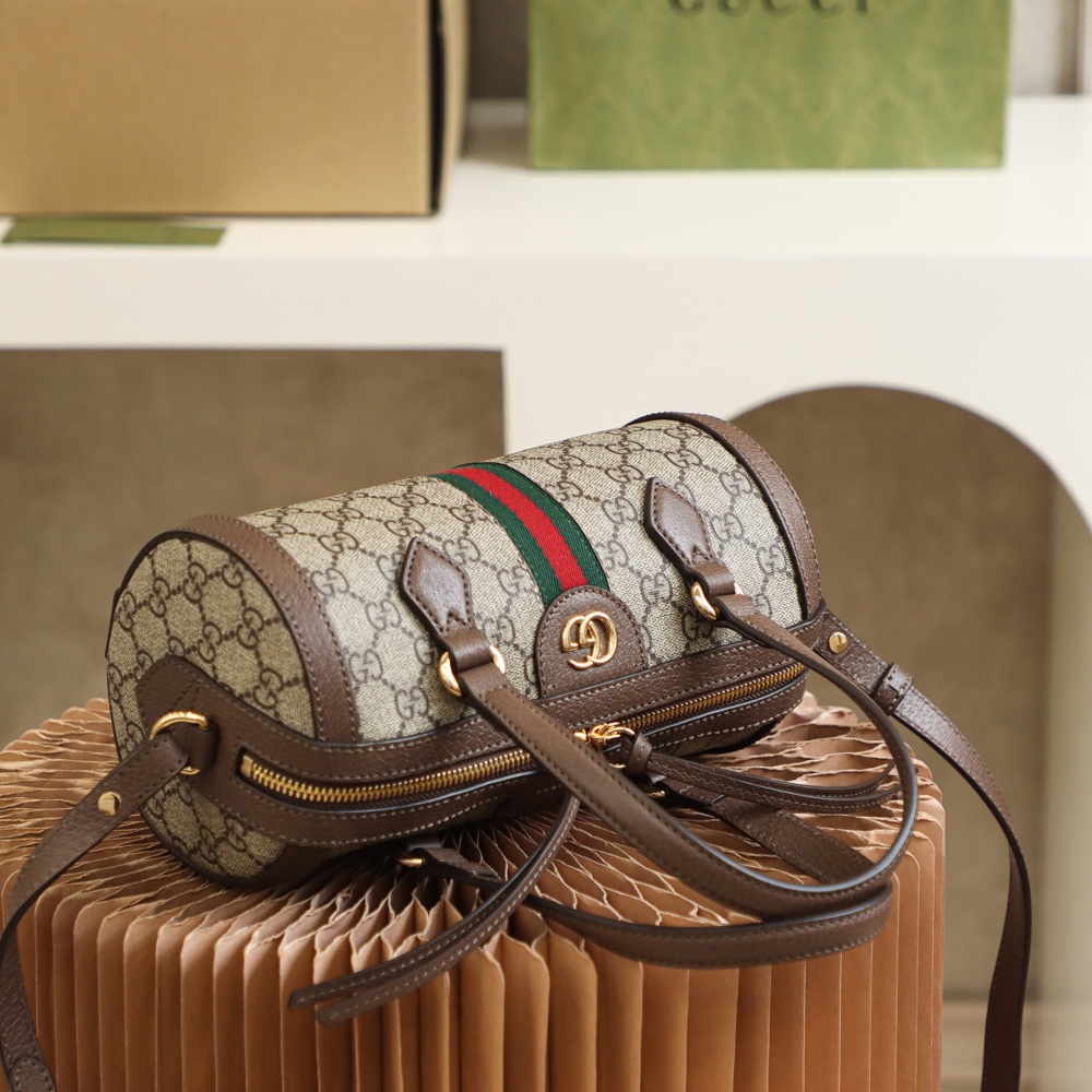 GUCCI 𝙊𝙥𝙝𝙞𝙙𝙞𝙖 series 𝙂𝙂 Boston_genuine leather #602577