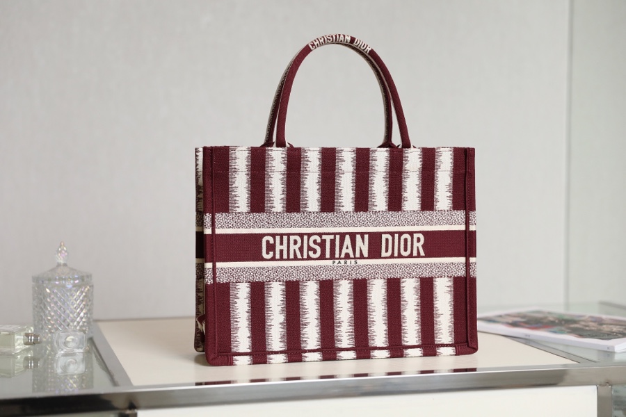 DIOR TOTE striped shopping bag