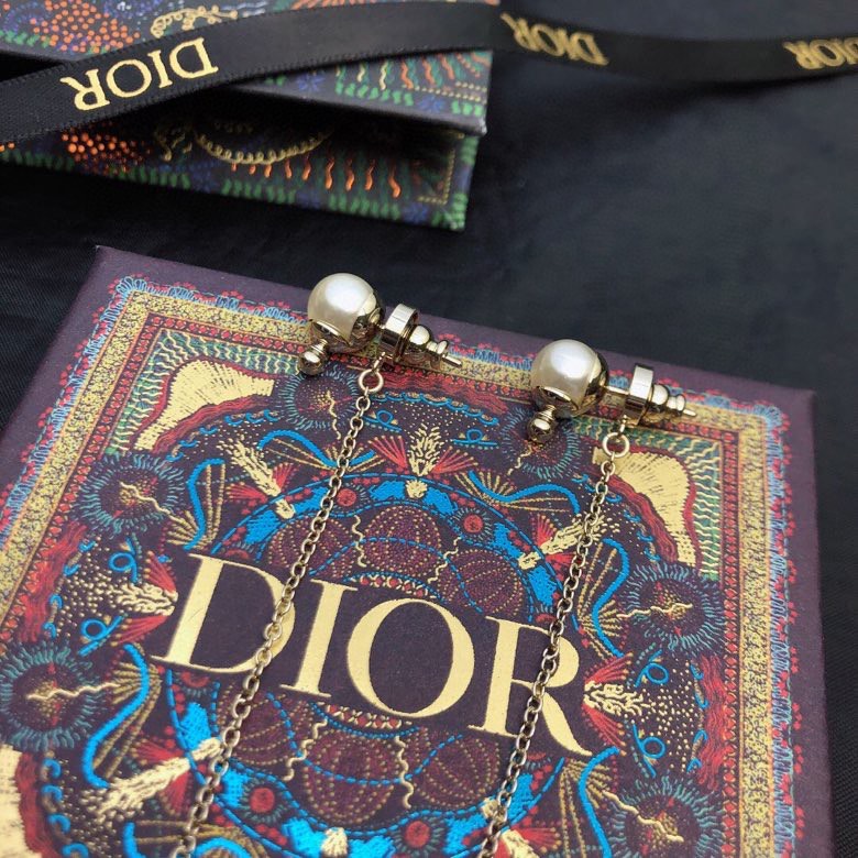 Dior Tassel Long Stud Earrings
