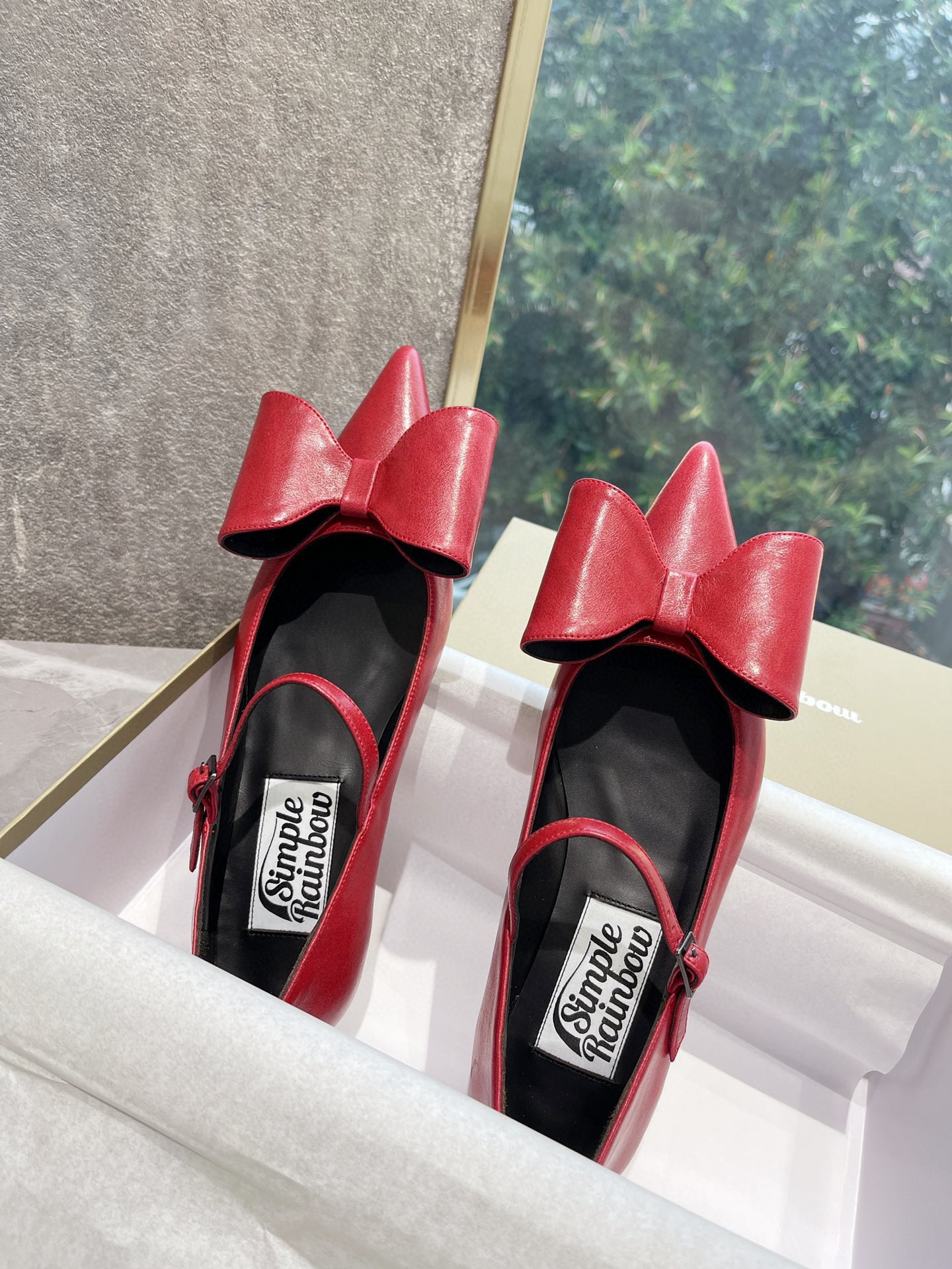 𝐒𝐌𝐅𝐊｜𝟐𝟎𝟐𝟐/𝐒𝐒 𝐧𝐞𝐰 The latest spring and summer models pointed bow Mary Jane retro and fashionable niche series