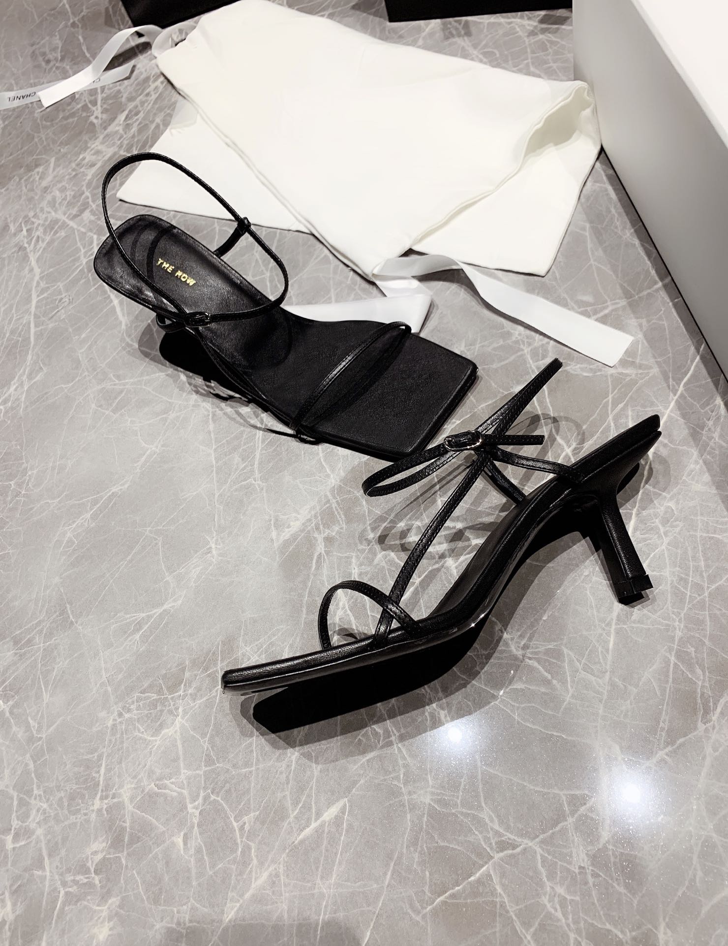 THE ROW - Top Edition Spring/Summer 2020 New The Row goddess level thin strap high heel sandals