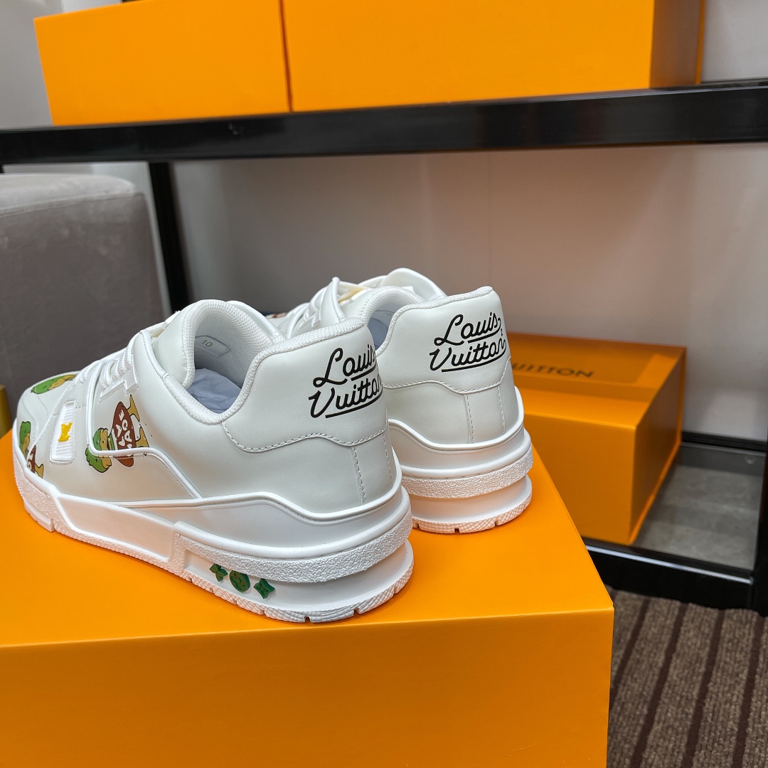 Louis Vuitton couple models DIY buckle sneakers sneakers