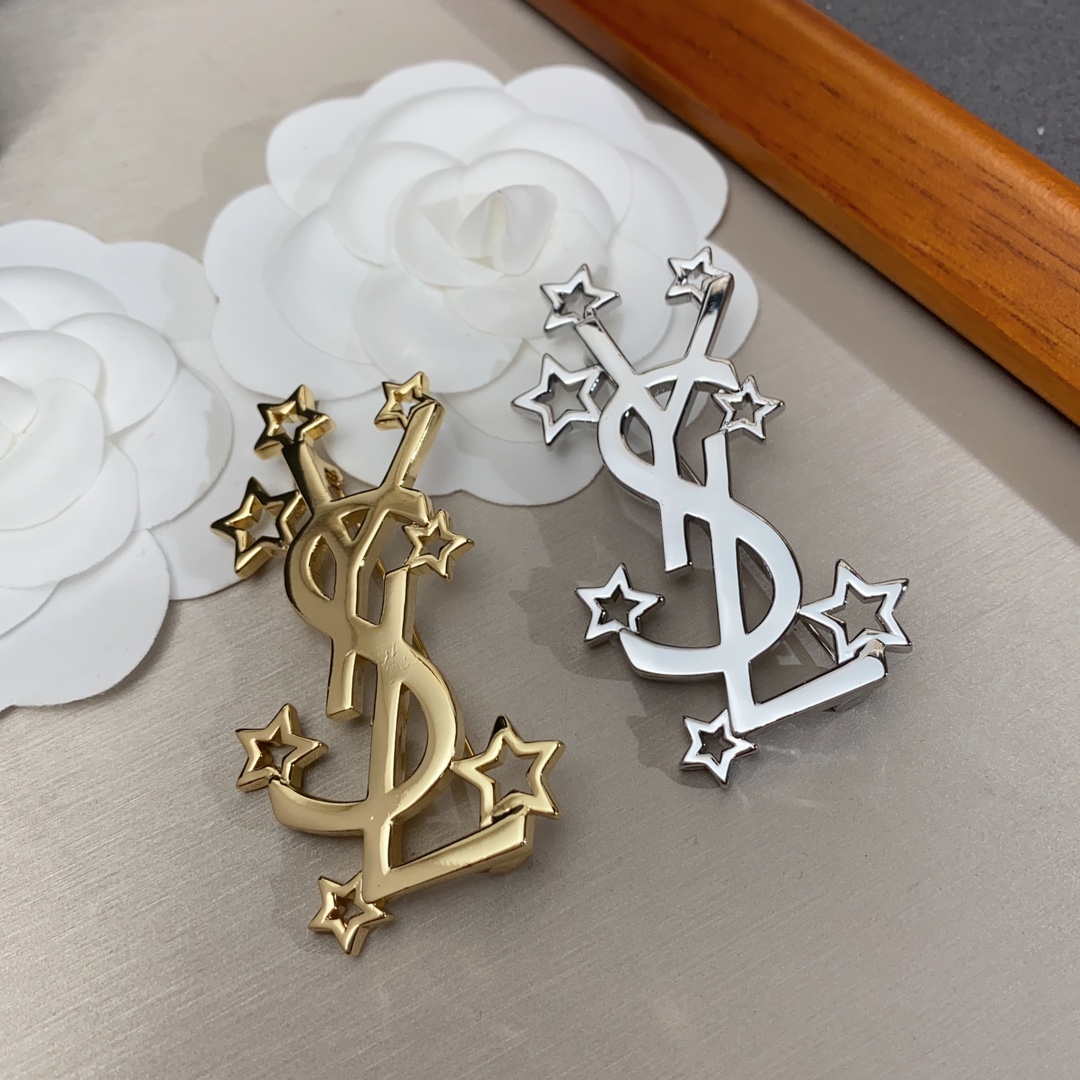 Saint Laurent YSL brooch
