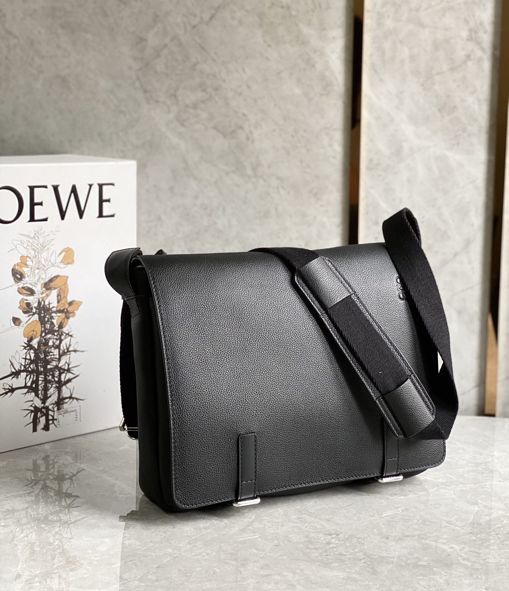 LOEWE latest military messenger bag