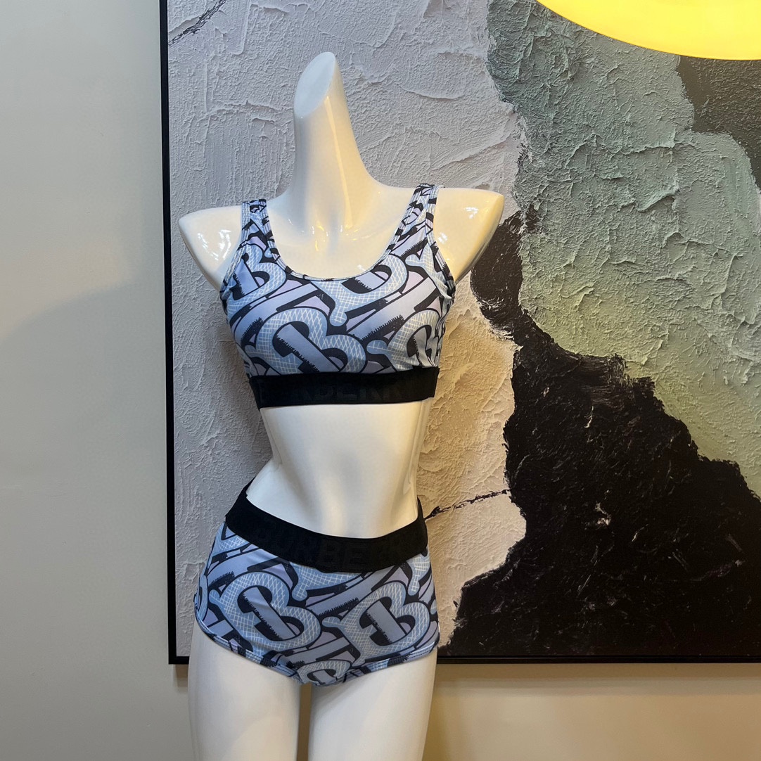 Burberry printed high stretch fitness yoga wear tracksuit