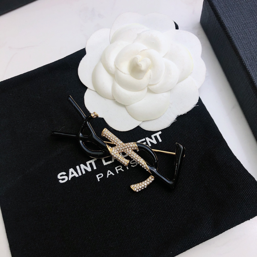 Saint Laurent YSL brooch