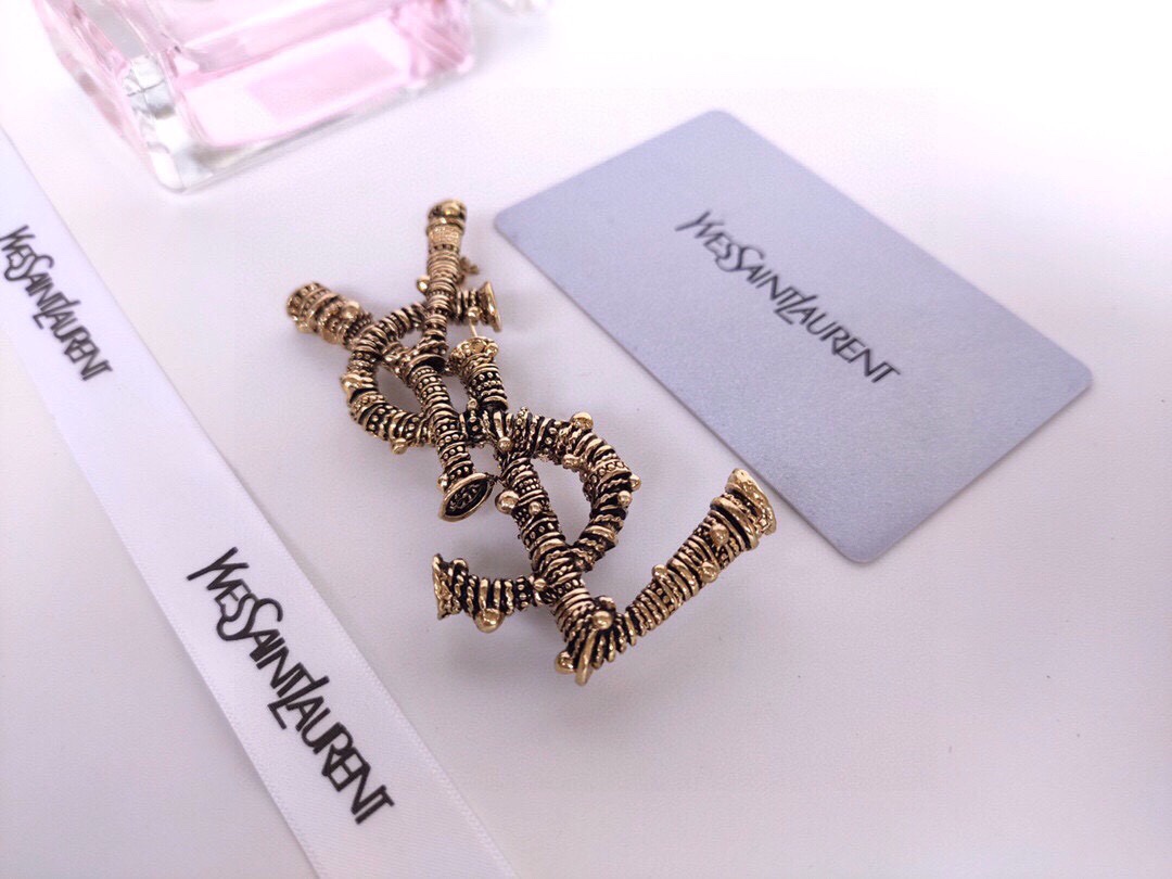 Saint Laurent YSL brooch
