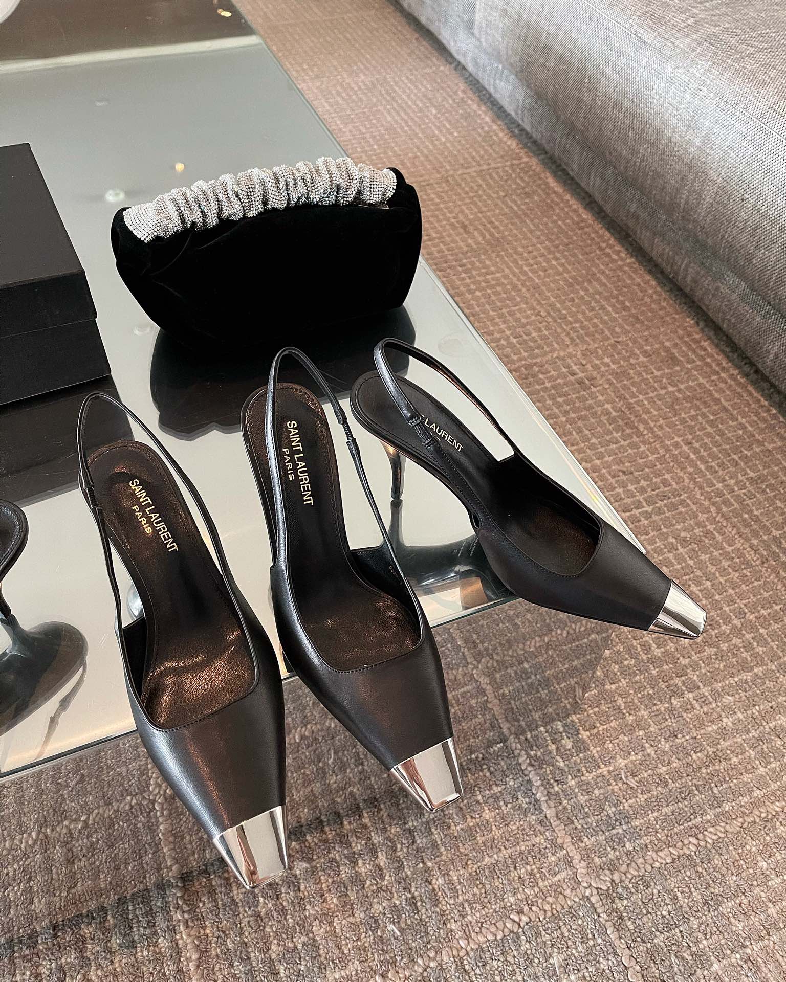 𝙎𝙖𝙞𝙣𝙩 𝙇𝙖𝙪𝙧𝙚𝙣𝙩 | 𝟐𝟎𝟐𝟏/𝐒𝐒 𝐧𝐞𝐰 YSL｜Saint Laurent 𝟐𝟎𝟐𝟏 best-selling model of the year blade black iron toe high heels