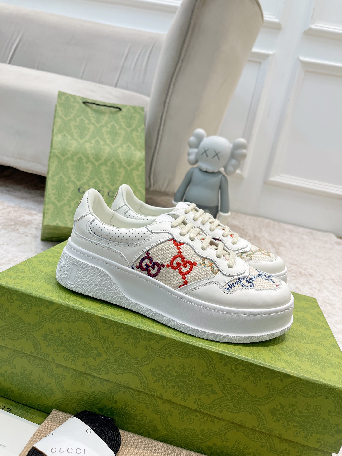 Gucci white shoes