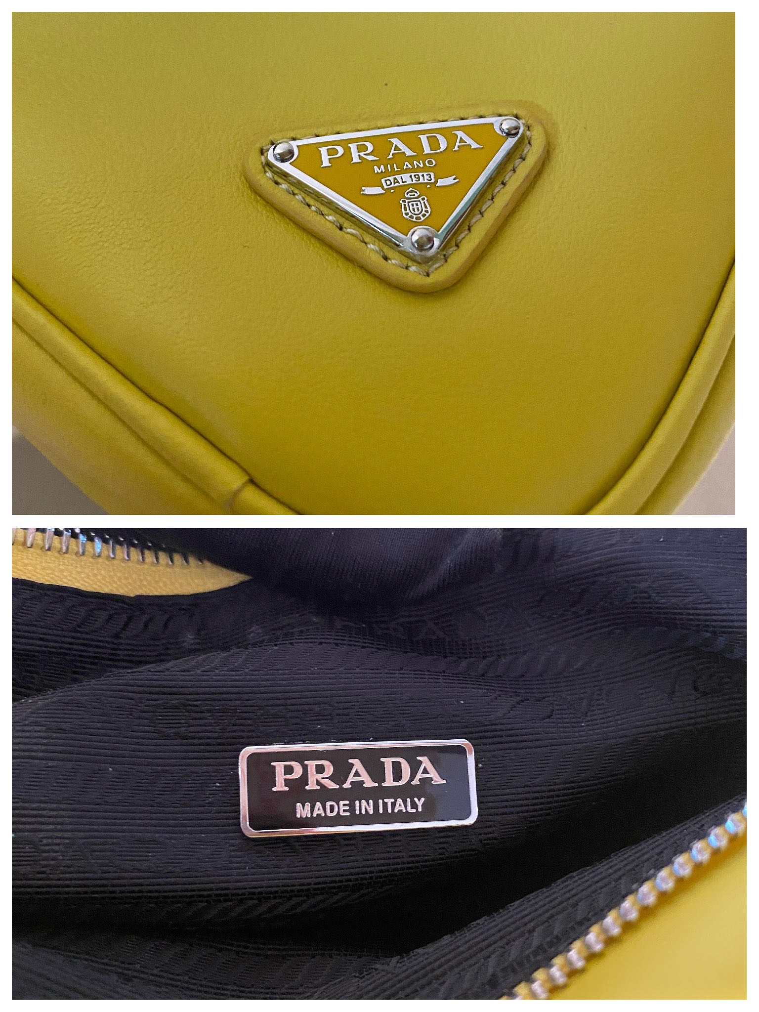 𝐏𝐑𝐀𝐃𝐀 Triangular bag 1NQ043