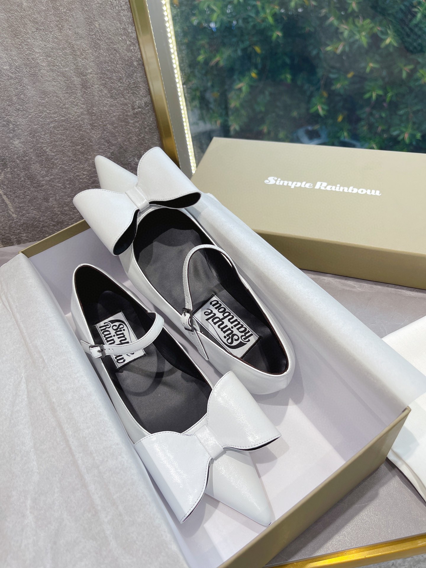 𝐒𝐌𝐅𝐊｜𝟐𝟎𝟐𝟐/𝐒𝐒 𝐧𝐞𝐰 The latest spring and summer models pointed bow Mary Jane retro and fashionable niche series