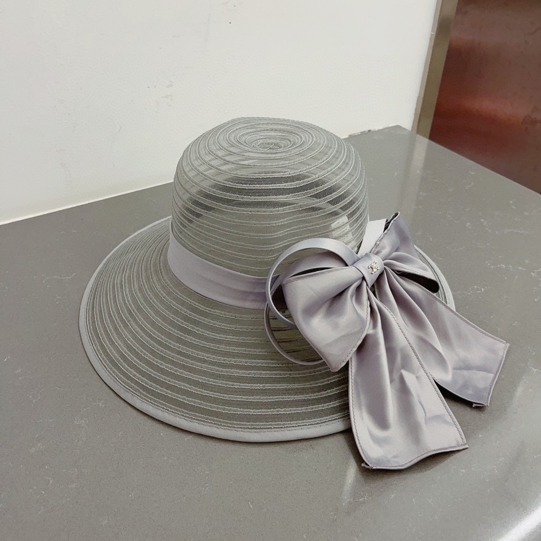 Celine organza new visor hat