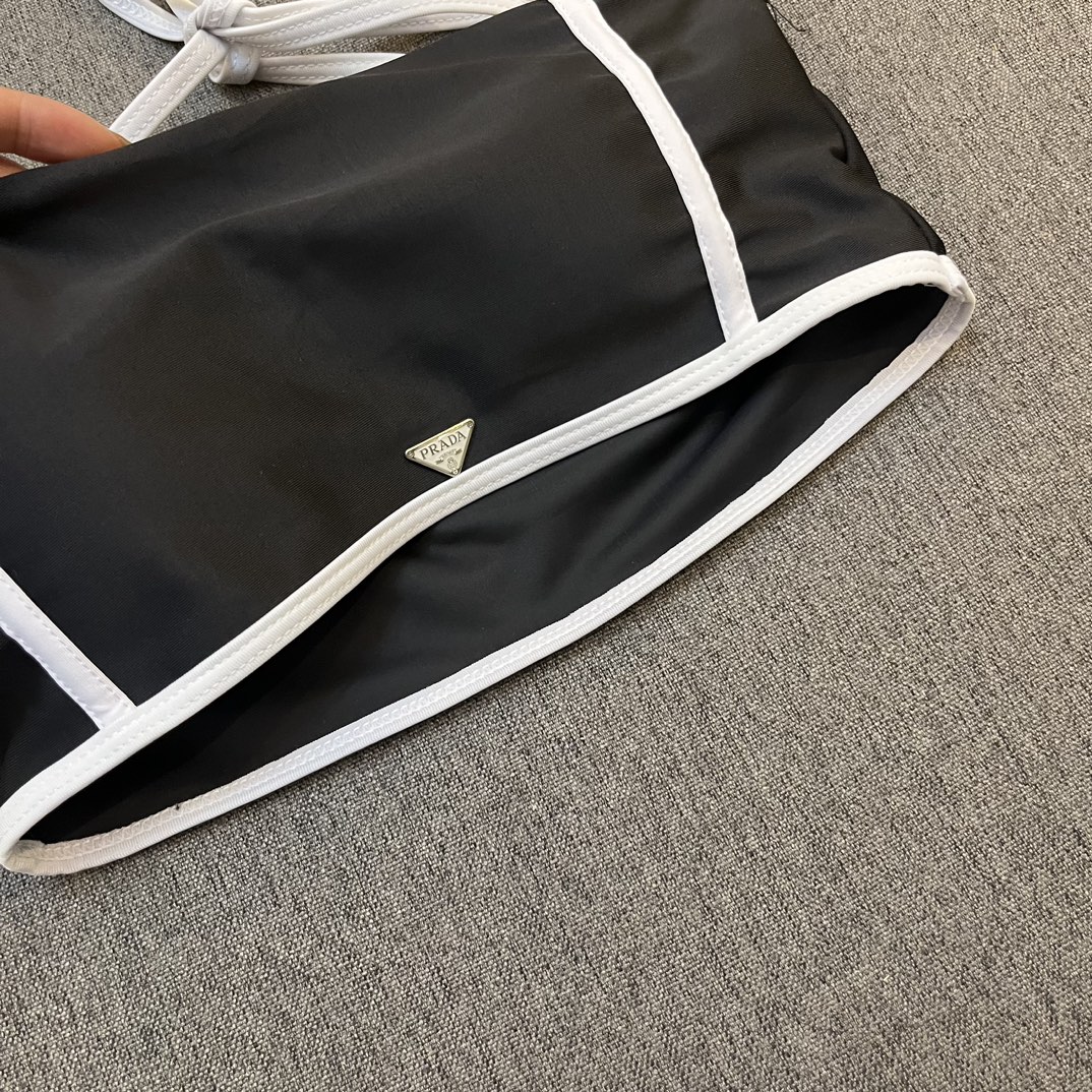 Prada Printed high stretch fitness yoga wear sports suit swimming costume bikini