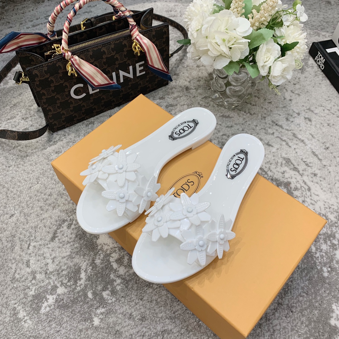 TOD'S 𝙏𝙊𝘿𝙎 2021 summer classic explosive new fabric counter PVC material summer to the beach vacation the best choice