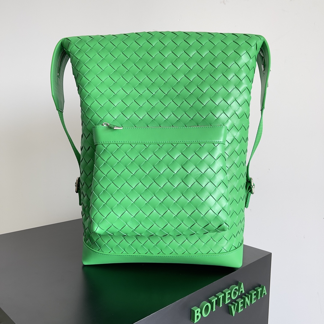Bottega Veneta BV Woven Shoulder Bag Parrot Green #653118