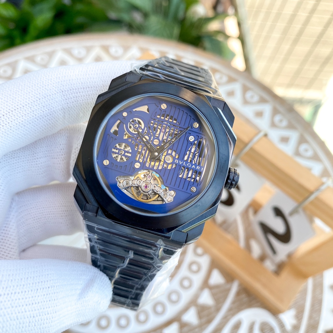 Bulgari OCTO series automatic flywheel engraved mechanical movement