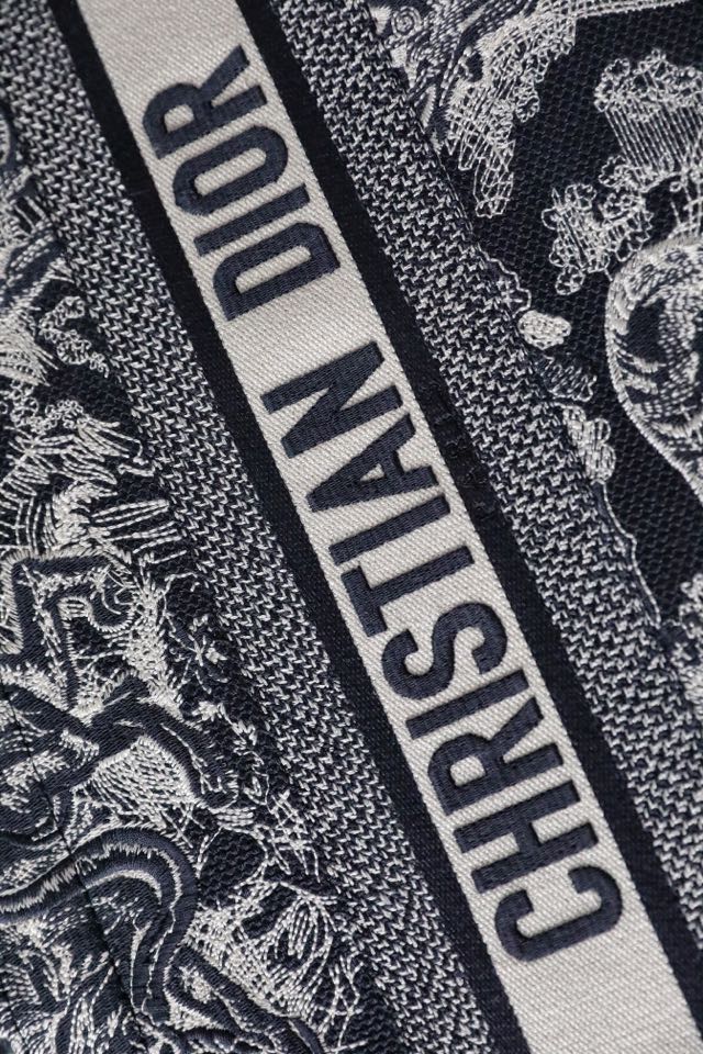 DIOR TOTE blue embroidery