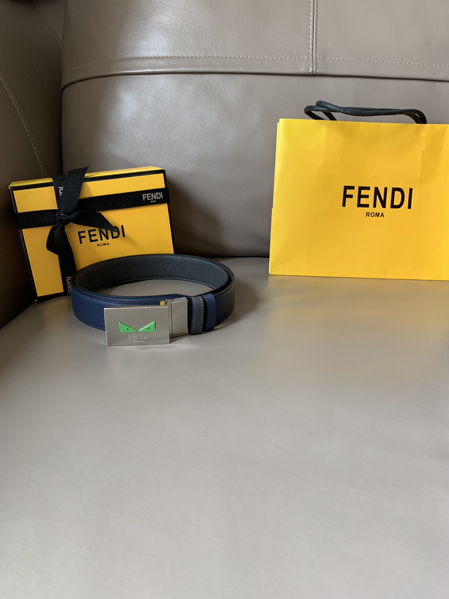 FENDI casual reversible belt