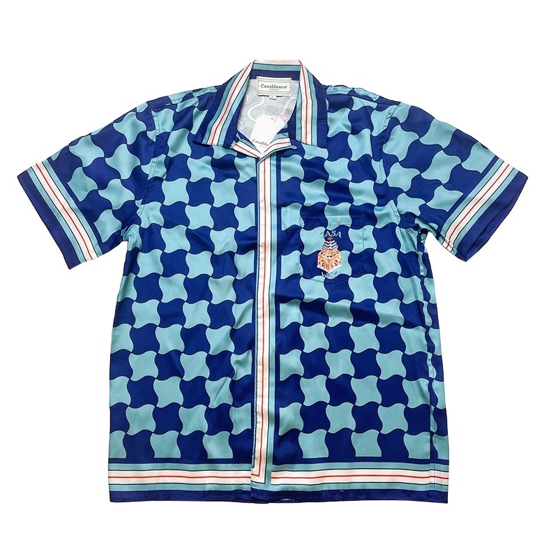 Casablanca Diamond-shaped castle, loose and trendy brand of short sleeves