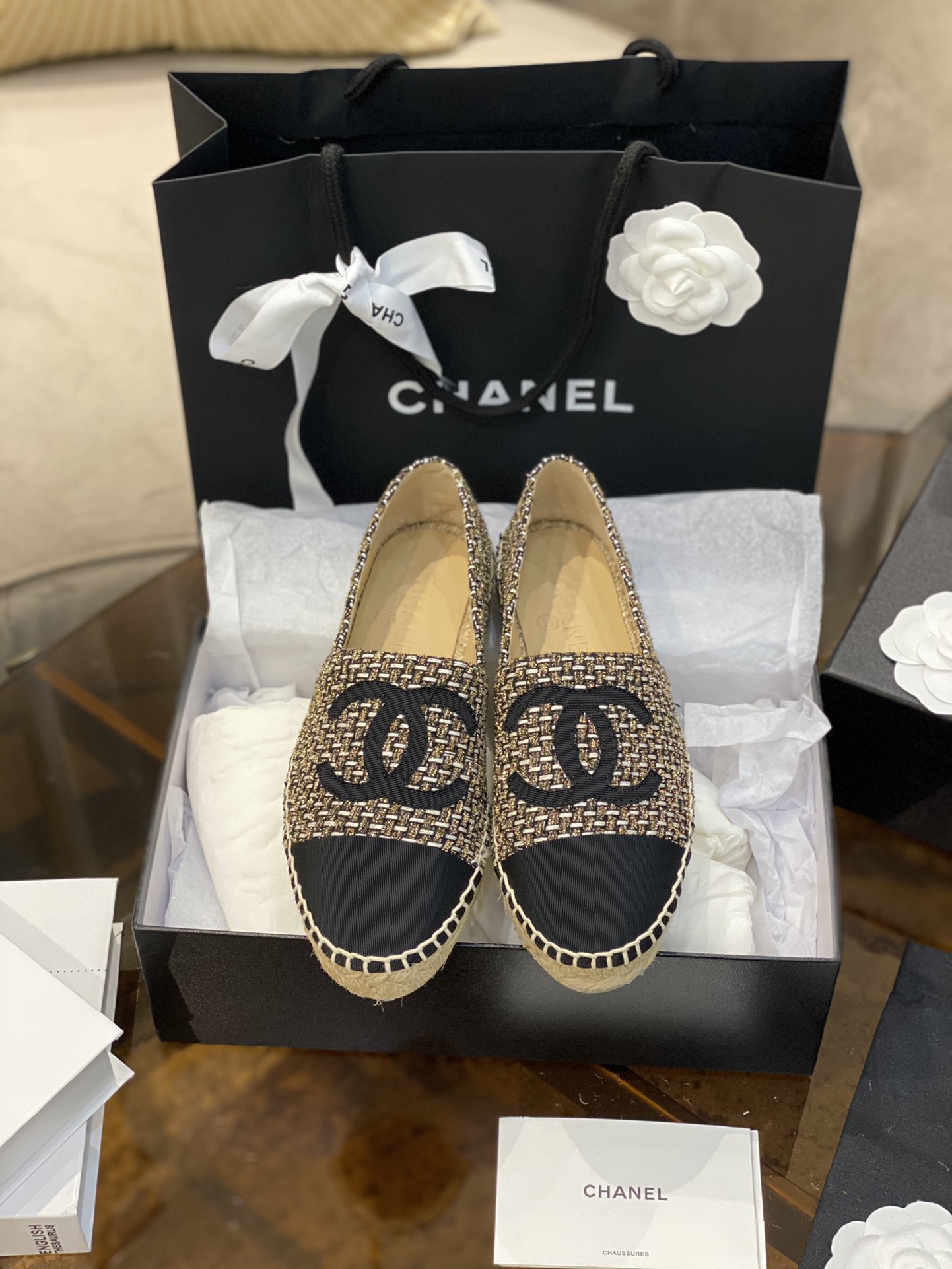 CHANEL fisherman shoes Chanel classic version of the original injection of rubber translucent rubber original color hemp sole