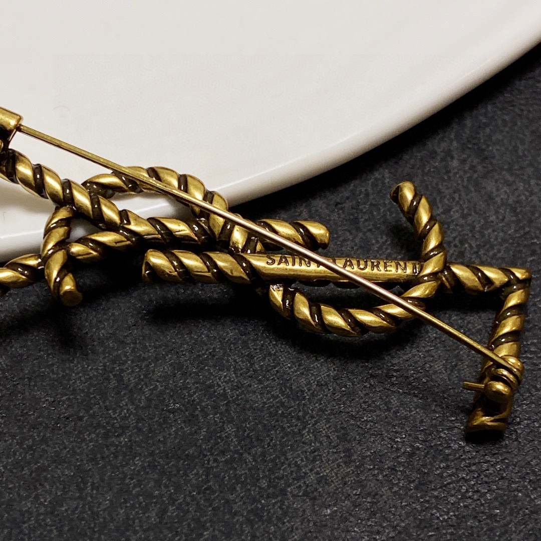 Saint Laurent YSL brooch