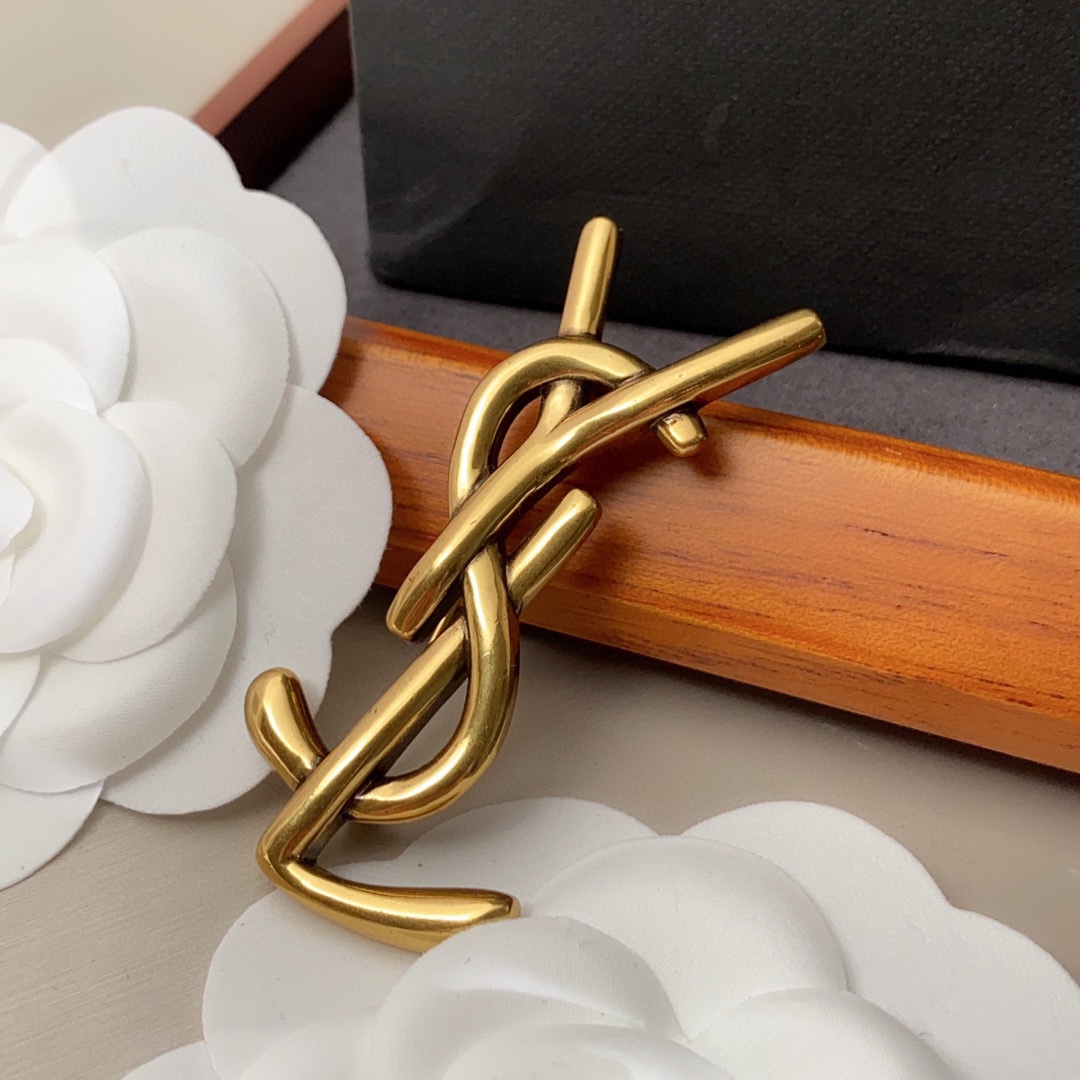 Saint Laurent YSL brooch