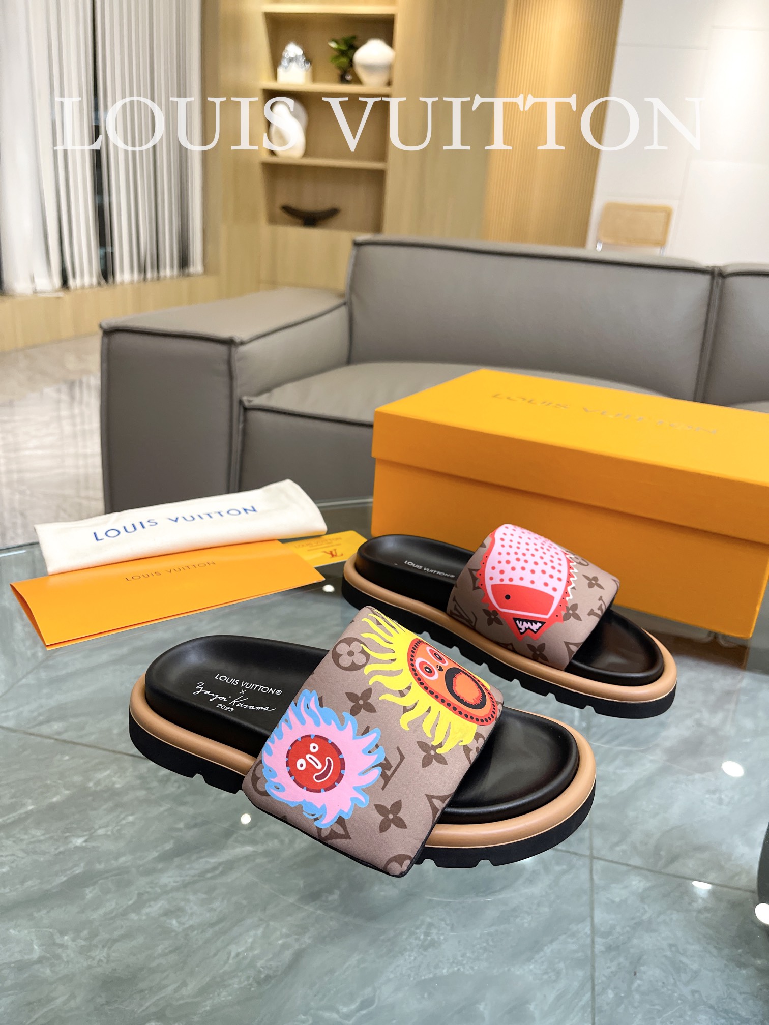 Louis Vuitton 2023 lovers mandarin duck shoes