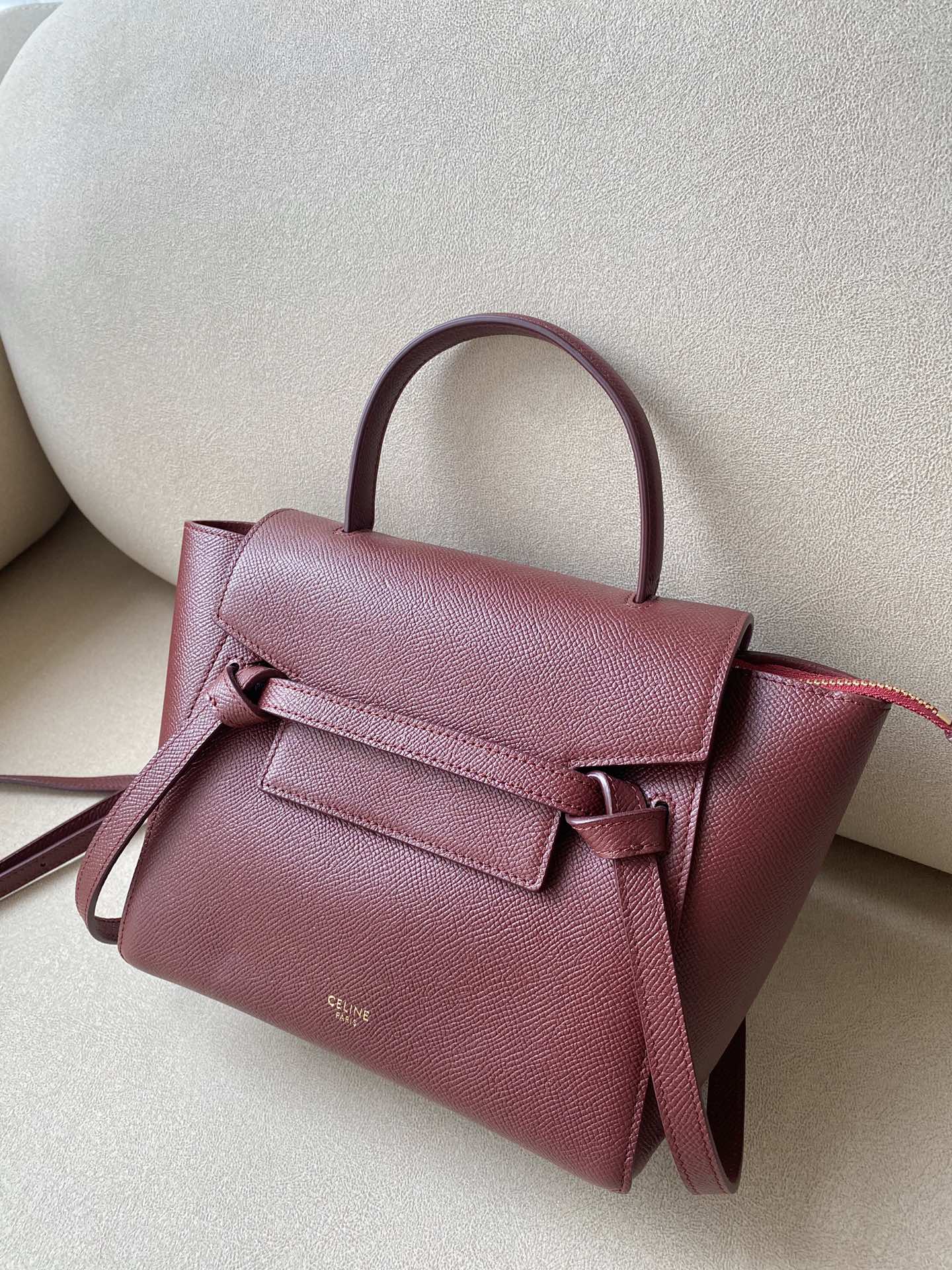 𝐂𝐞𝐥𝐢𝐧𝐞 Belt Bag Catfish Bag Small Grained Calfskin