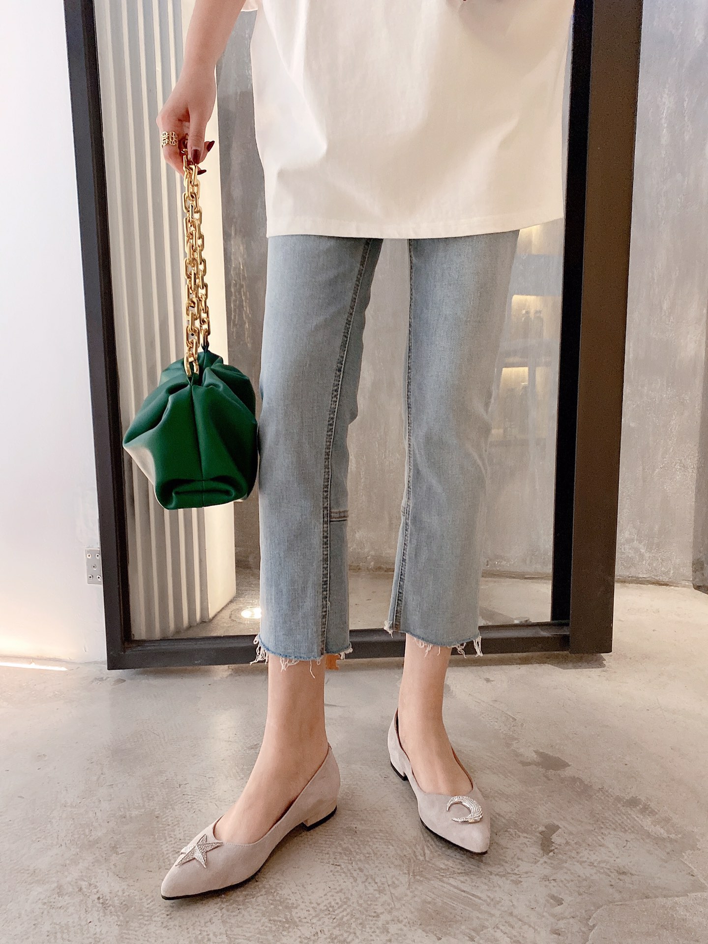 Stuart Weitzman Stuart Weitzman 2021ss early spring new single shoes sheep game leather