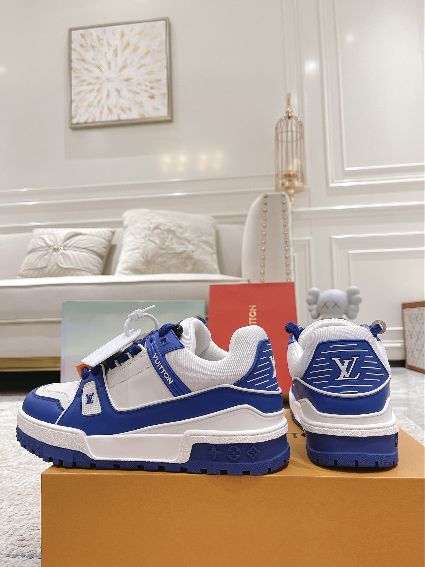 Louis Vuitton couple models DIY buckle sneakers sneakers
