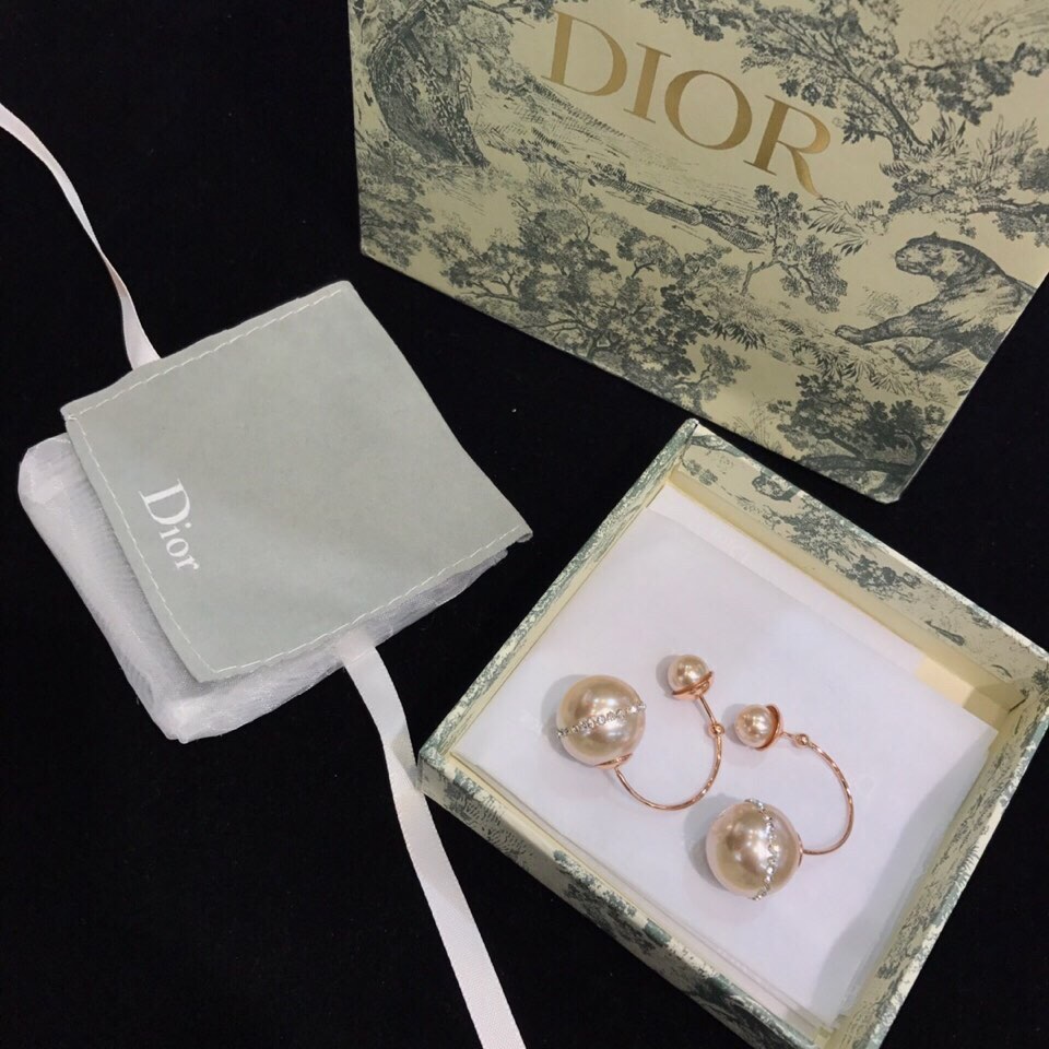 Dior stud earrings