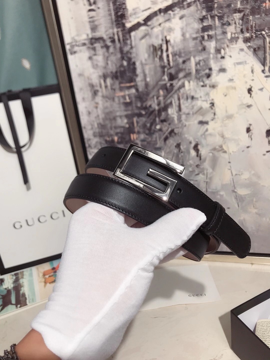 GUCCI D Italy 🇮🇹 imported cowhide