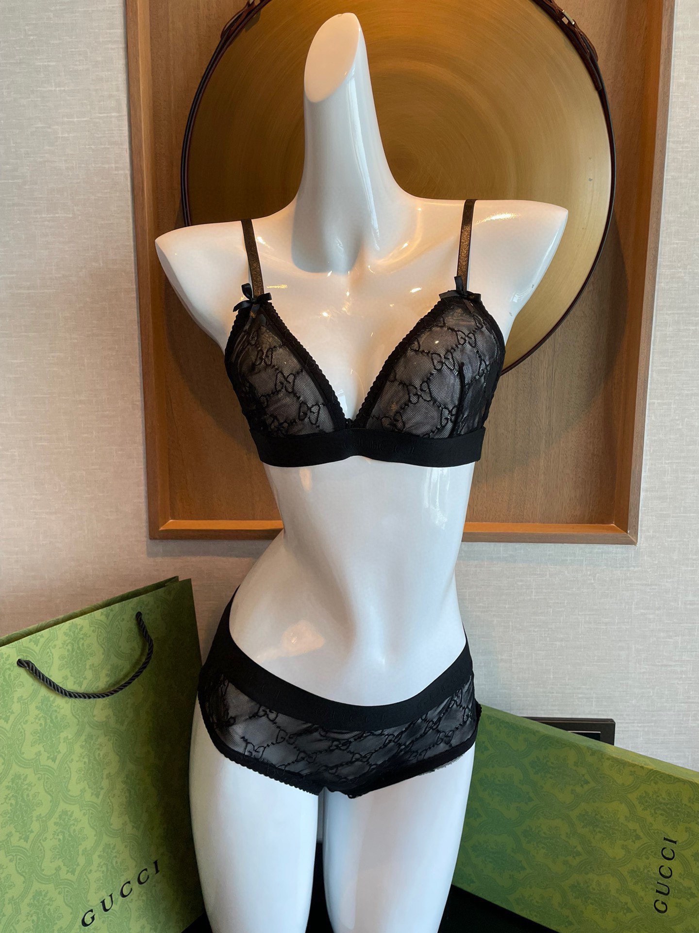 Gucci new mesh swimsuit