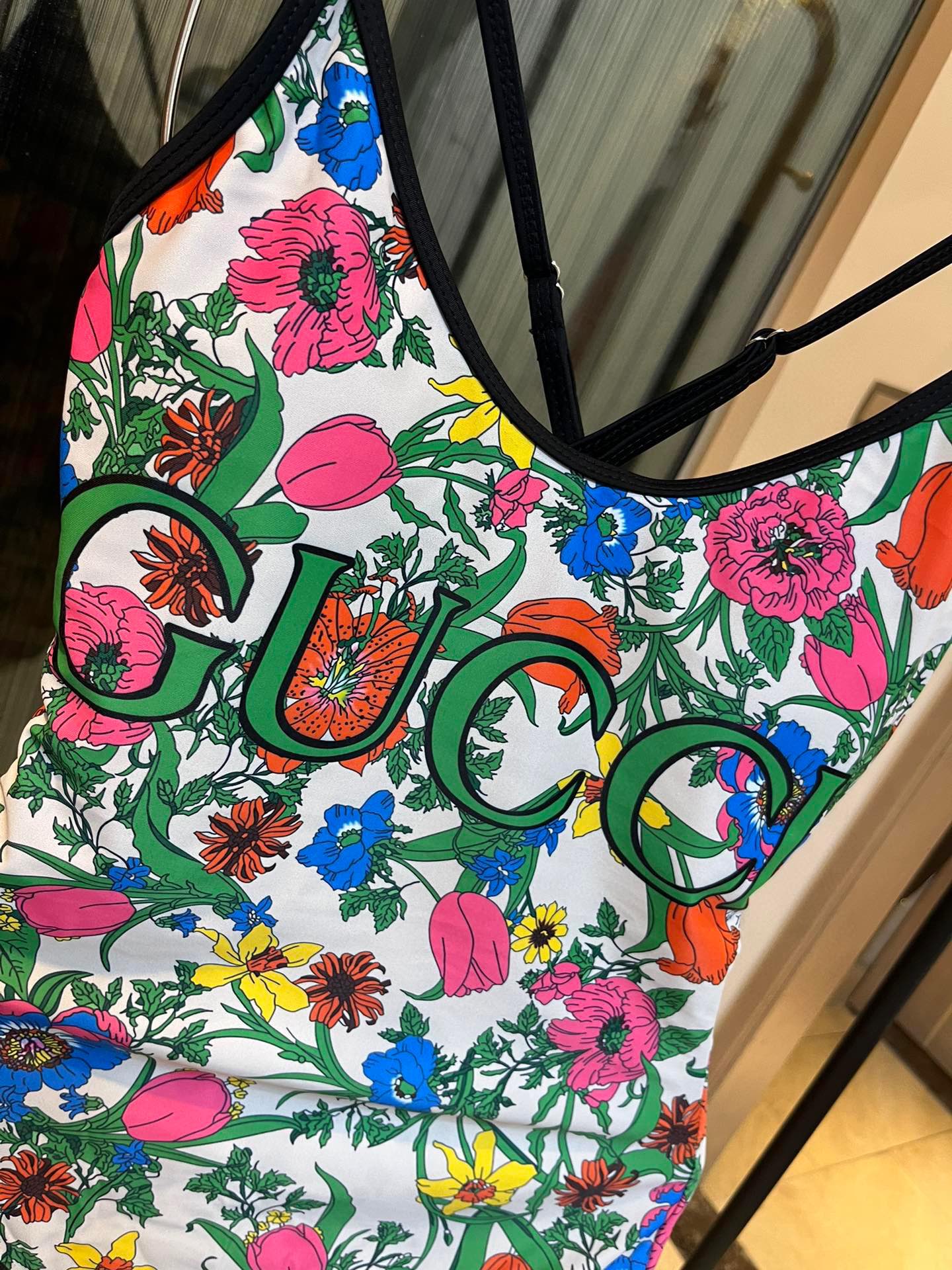 Gucci New Floral One-piece Swimsuit