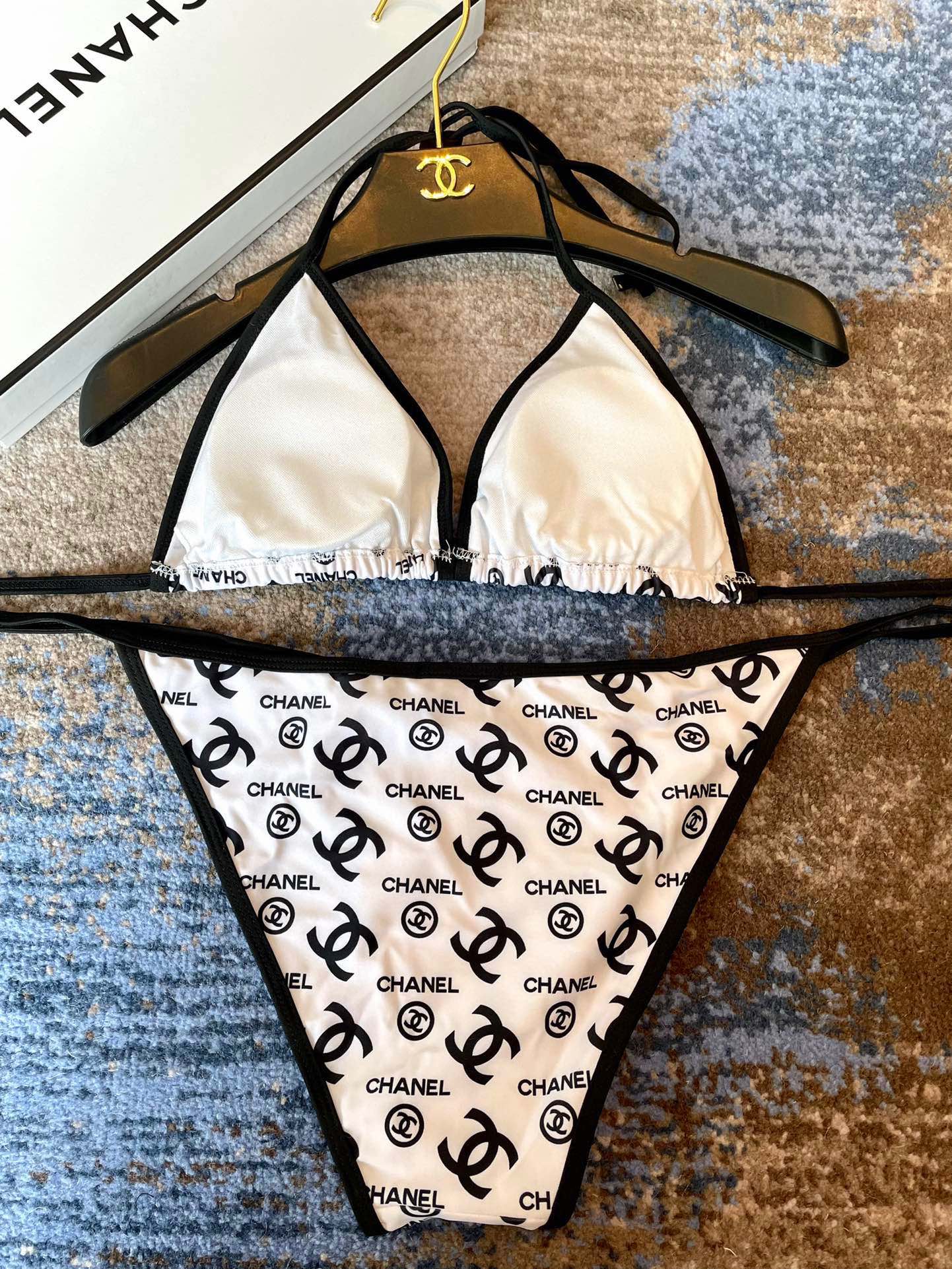 Chanel New Printed Bikini Swimsuit