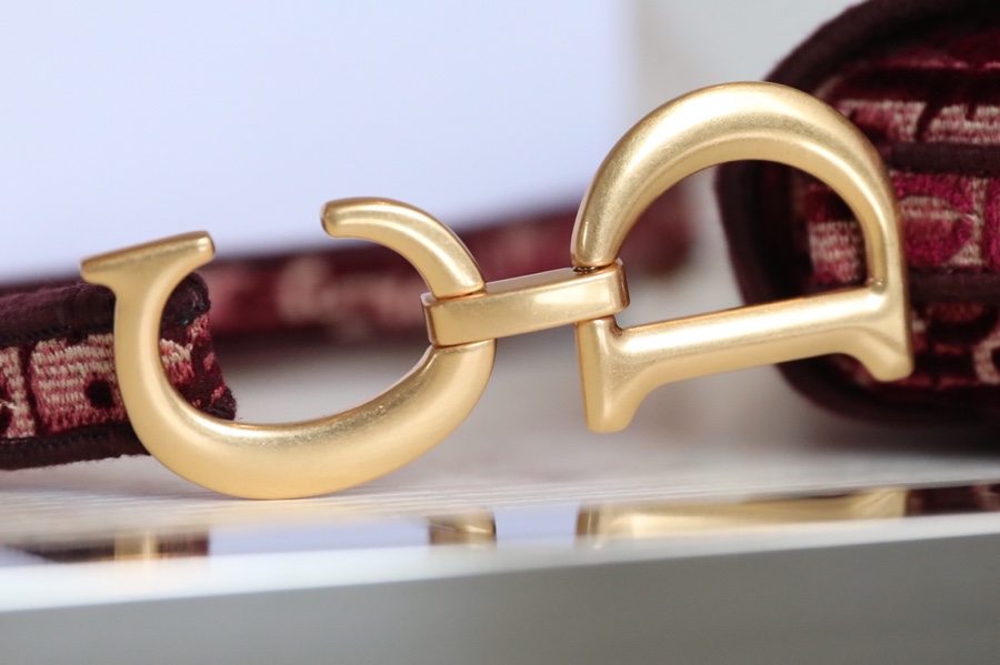 Dior Velvet Saddle Saddle Bag