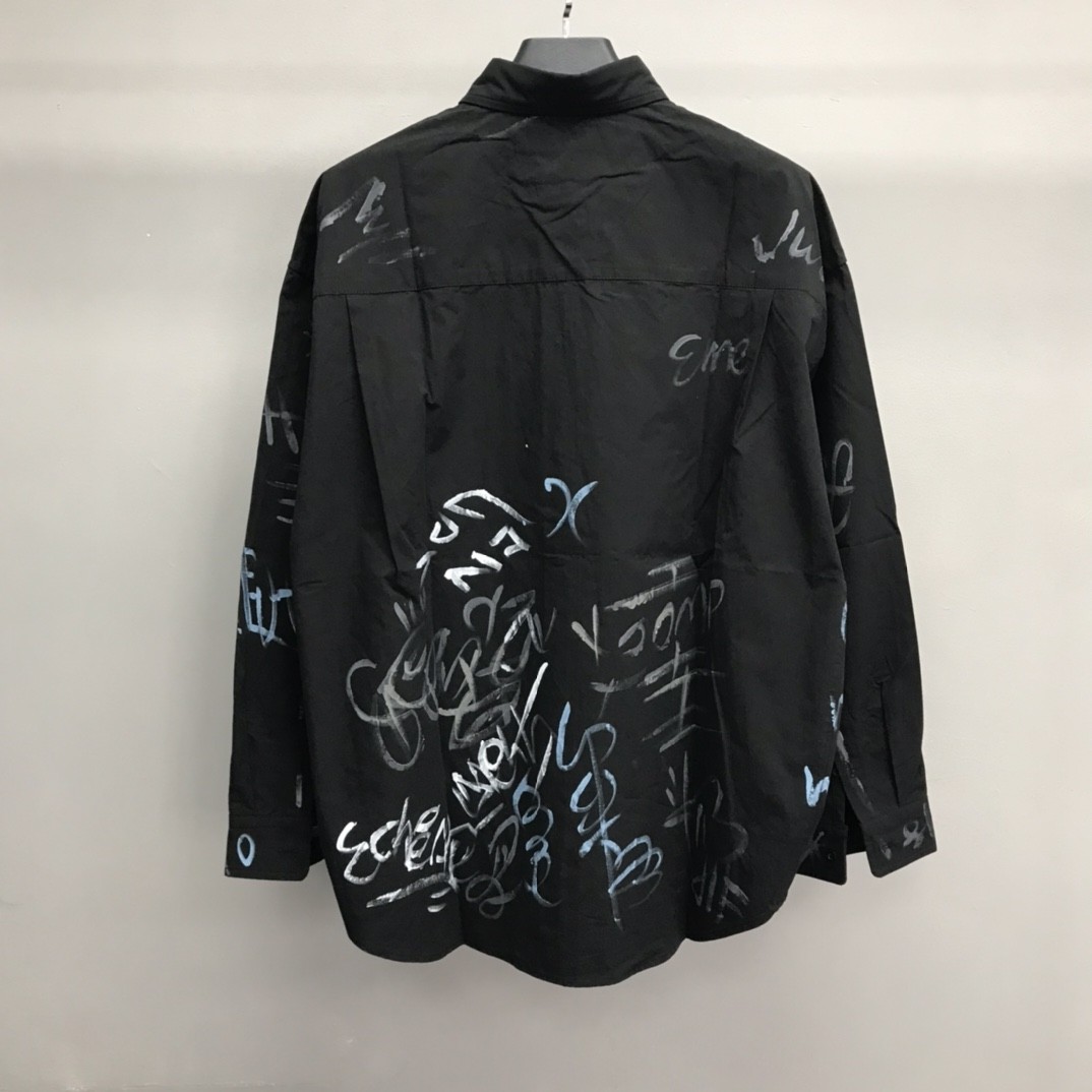 Balenciaga BLCG graffiti long-sleeved shirt